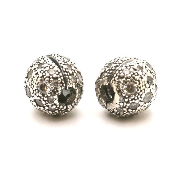 Two Authentic PANDORA Cosmic Stars Clips - 791286CZ - Picture 1 of 10